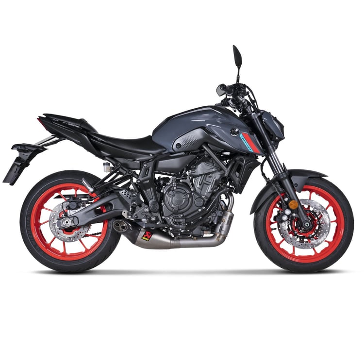 Akraprovic Yamaha MT-07 21-22 Titanium Exhaust System