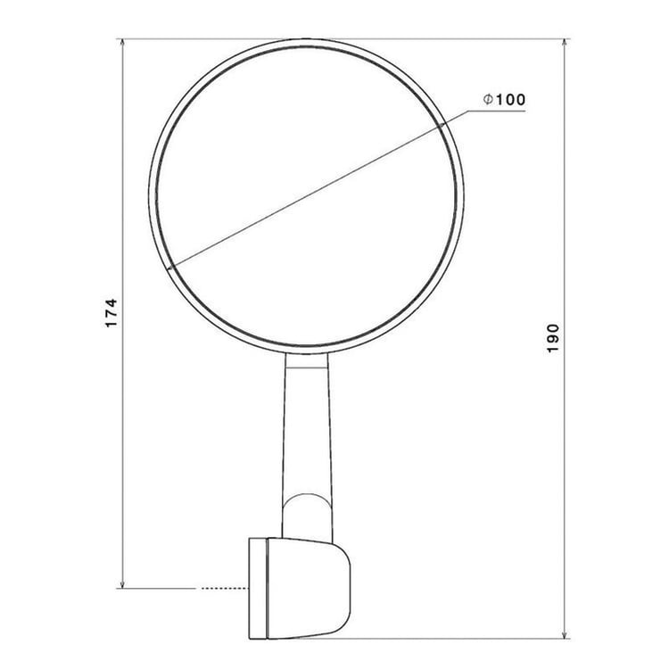 Rizoma Spirit RS Black Mirror