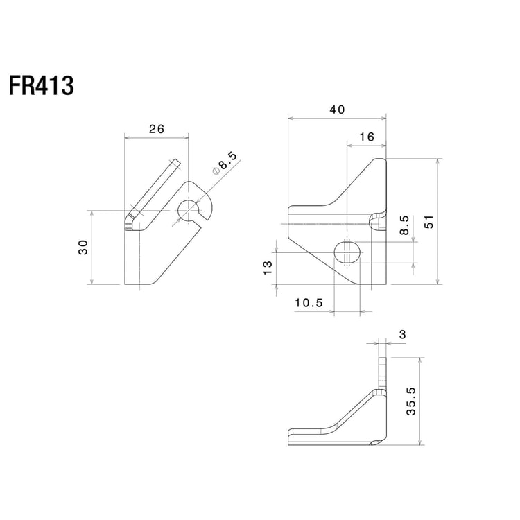 Rizoma FR413B Indicator Mounting Adapters