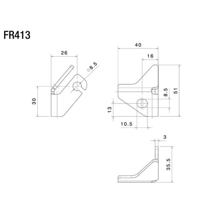 Rizoma FR413B Indicator Mounting Adapters