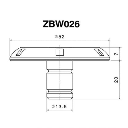 Rizoma BMW Blue Pivot Cover